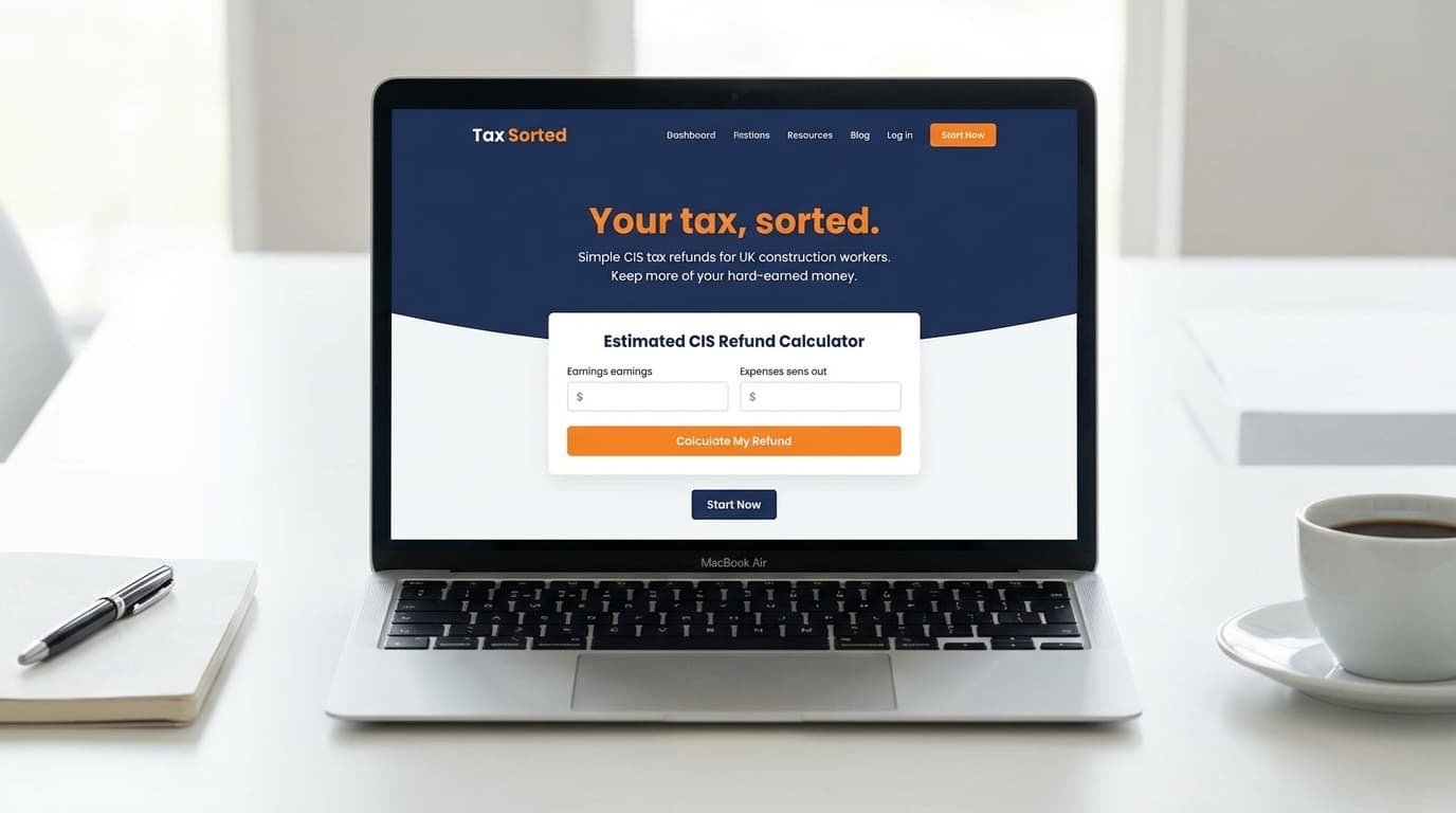 Tax Sorted website mockup